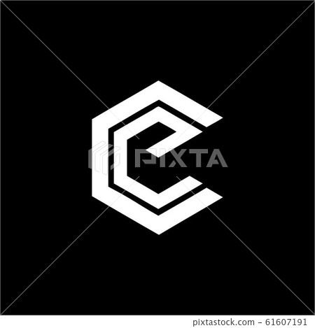simple CE, CG, EC, GC initials company logo 61607191