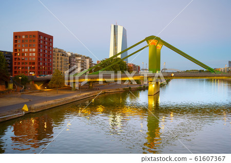Frankfurt Green Bridge Central Bank 61607367