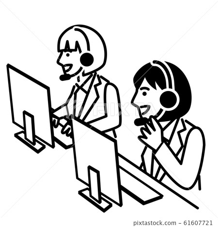 呼叫中心2人女性 61607721