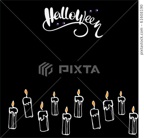Vector handdrawn halloween illustration Vector handdrawn halloween illustration 61608190