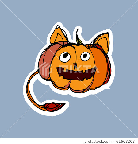 Vector handdrawn halloween illustration 61608208