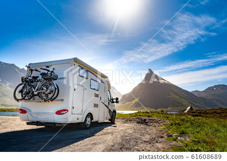 Family vacation travel RV, holiday trip in 61608689