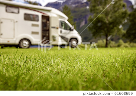 Family vacation travel RV, holiday trip in 61608699