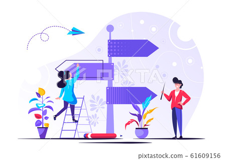 Vector illustration, direction sign Vector illustration, direction sign 61609156