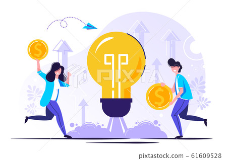 Business ideas vector illustration. Business ideas vector illustration. 61609528