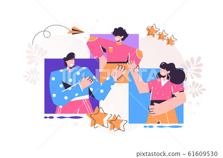 Vector business graph, open vacancy Vector business graph, open vacancy 61609530