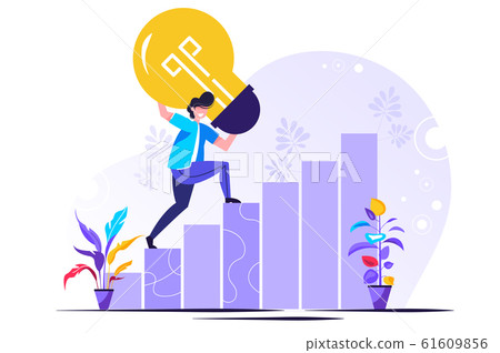 Vector illustration, search for solutions Vector illustration, search for solutions 61609856