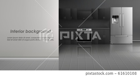mockup of kitchen room interior 61610108