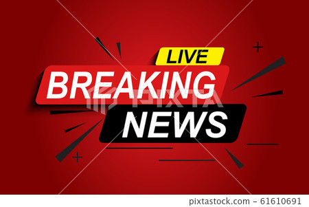 Live Breaking News Abstract Background Vector 61610691