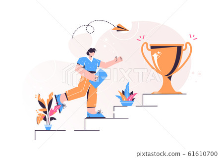 Vector illustration, person run Vector illustration, person run 61610700