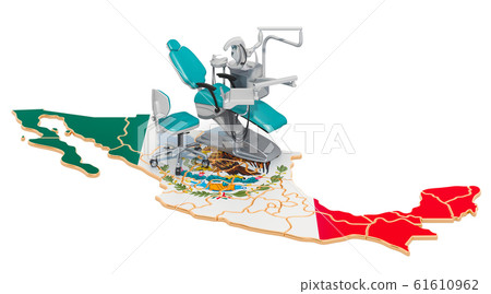 Dentistry in Mexico concept, 3D rendering Dentistry in Mexico concept, 3D rendering 61610962