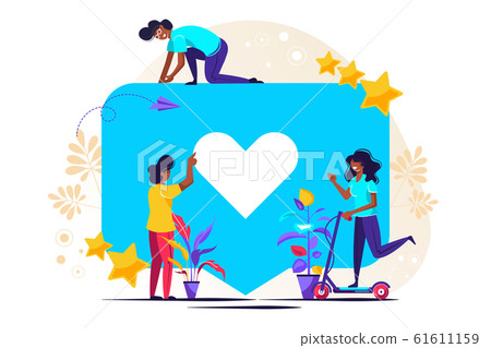 Vector colorful illustration of communication Vector colorful illustration of communication 61611159