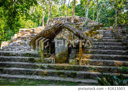 Ancient mayan pyramids Nohoch Mul in Coba Ancient mayan pyramids Nohoch Mul in Coba 61613003