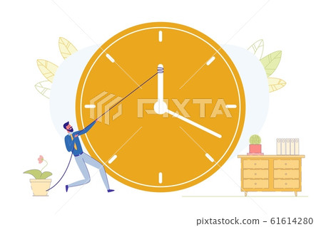 Time Management Strategy Flat Vector Concept Time Management Strategy Flat Vector Concept 61614280