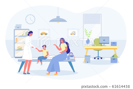 Child Examination at Pediatrician Appointment 61614438