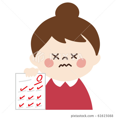 Little girl ② (test 0 points) - Stock Illustration [61615088] - PIXTA