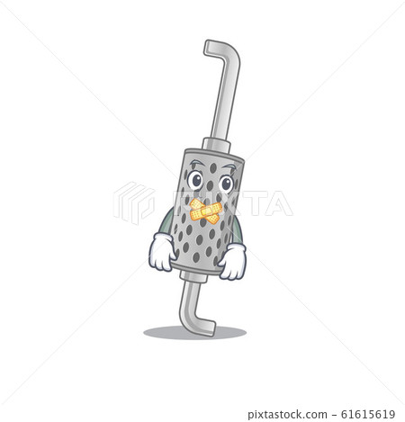 a silent gesture of exhaust pipe mascot cartoon character design a silent gesture of exhaust pipe mascot cartoon character design 61615619