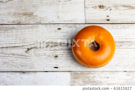 Donut bread on the wood floor food Donut bread on the wood floor food 61615827