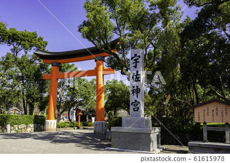 Usa Shrine front torii Usa City, Oita Prefecture 61615978