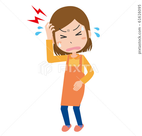 女人頭痛頭痛偏頭痛偏頭痛 女人頭痛頭痛偏頭痛偏頭痛 61616095