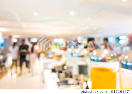 Abstract blur coffee shop and restaurant interior 61616567