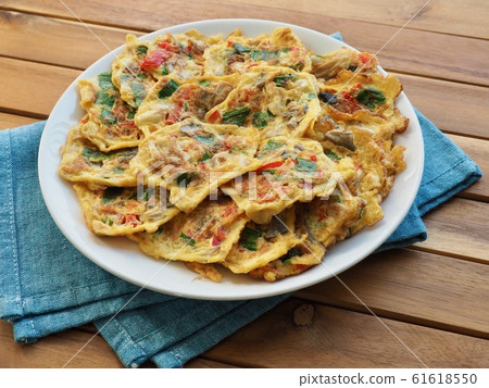 韓國料理雞蛋蘑菇醬 61618550