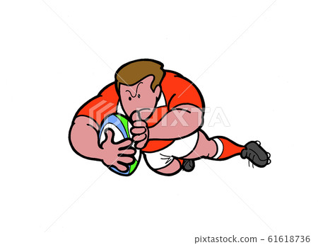 Rugby Try stunning dive 61618736