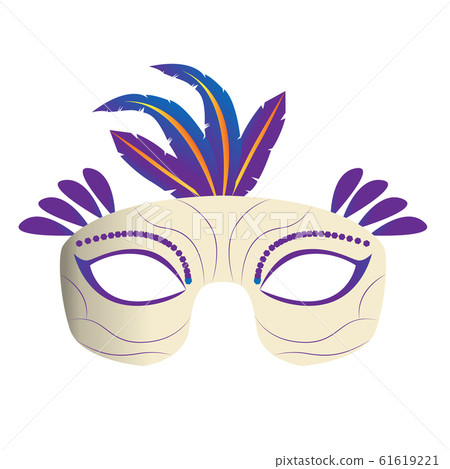 Mardi Gras theater mask icon 61619221