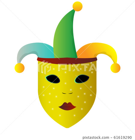 Mardi Gras theater mask icon 61619290