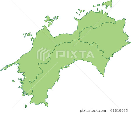 Shikoku region map 61619955