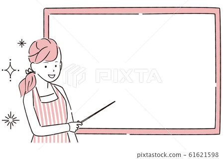 手繪1color圍裙女人研討會 61621598