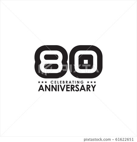 80th year celebrating anniversary emblem logo 80th year celebrating anniversary emblem logo 61622651