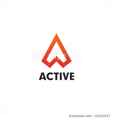 A letter initial logo design vector template - Stock Illustration ...