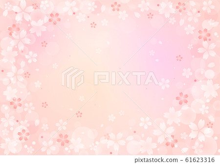 Background image of cherry blossom illustration (horizontal: whole) Background image of cherry blossom illustration (horizontal: whole) 61623316