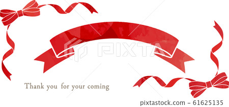 Ribbon red arch - Stock Illustration [61625135] - PIXTA