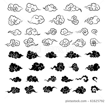 Chinese cloud illustration Chinese cloud illustration 61625792