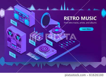 3d isometric site of listening music 3d isometric site of listening music 61626180