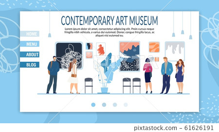 Landing Page Layout for Contemporary Art Museum 61626191