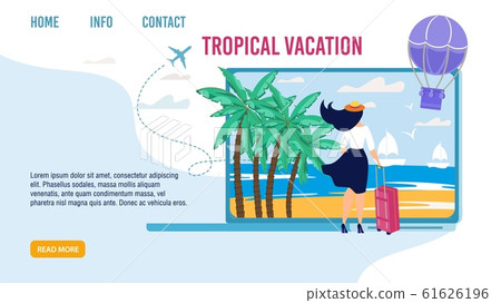 Landing Page for Choosing Best Tropical Vacation Landing Page for Choosing Best Tropical Vacation 61626196