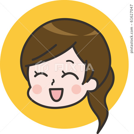 Rejoice woman-face - Stock Illustration [61627047] - PIXTA