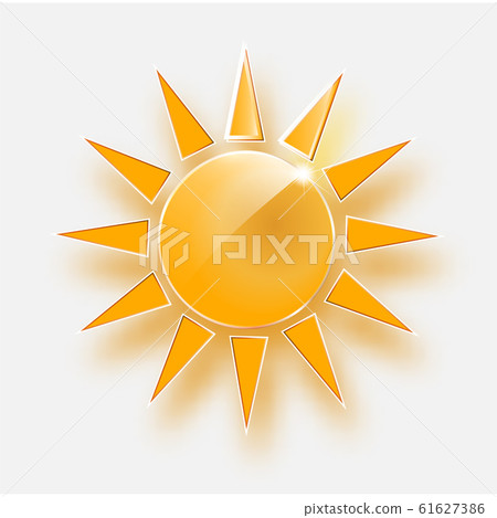 White vector background with sun burst effect - Vector 61627386