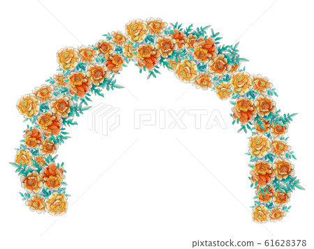 Marigold frame - Stock Illustration [61628378] - PIXTA