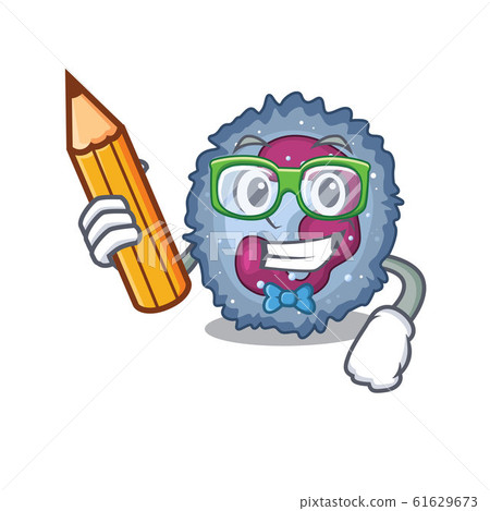 A picture of Student neutrophil cell character holding pencil 61629673