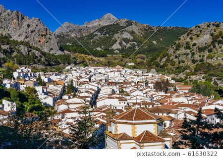 Grazalema, white village in the province of Cadiz, 61630322
