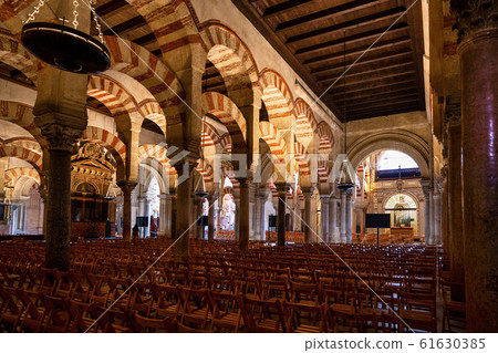 Moorish architecture inside the Mezquita Cathedral 61630385