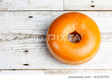 Donut bread on the wood floor food Donut bread on the wood floor food 61630791