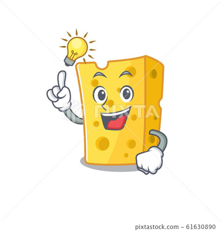 Have an idea gesture of emmental cheese cartoon character design Have an idea gesture of emmental cheese cartoon character design 61630890