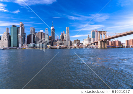 "New York" View of Brooklyn Bridge Park, a skyscraper in Manhattan "New York" View of Brooklyn Bridge Park, a skyscraper in Manhattan 61631027