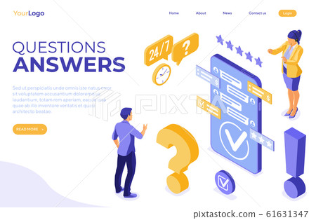 Isometric Online Customer Support 61631347