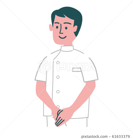 白人男子站 白人男子站 61633379